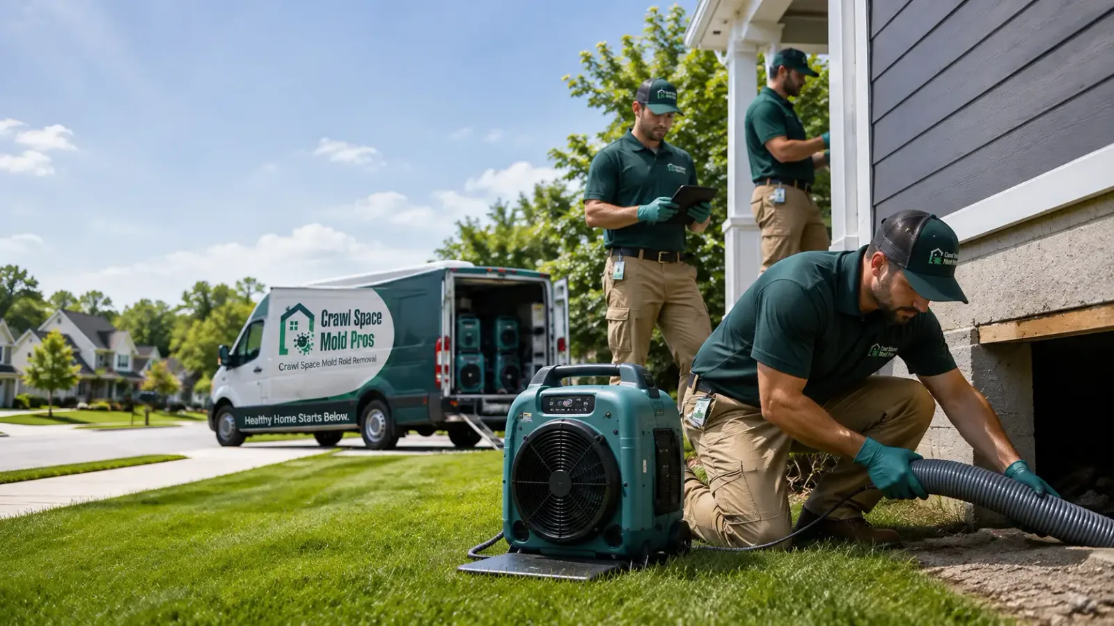 Crawl Space Mold Removal in Jeddo, MI